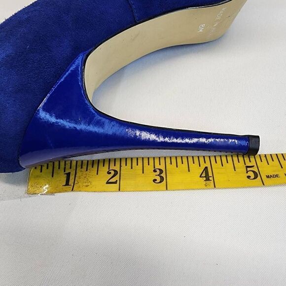 Steve Madden Regaal Platform Pumps Jeels Blue  Suede Size 8 - Picture 11 of 12